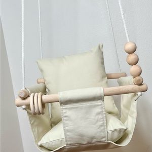 Handmade canvas baby toddler swing